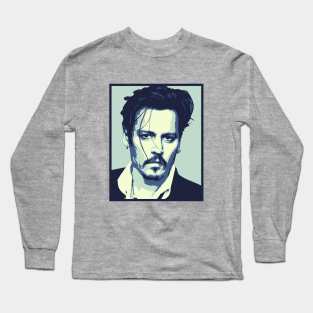 Johnny Deep Classic Hairstyle Long Sleeve T-Shirt